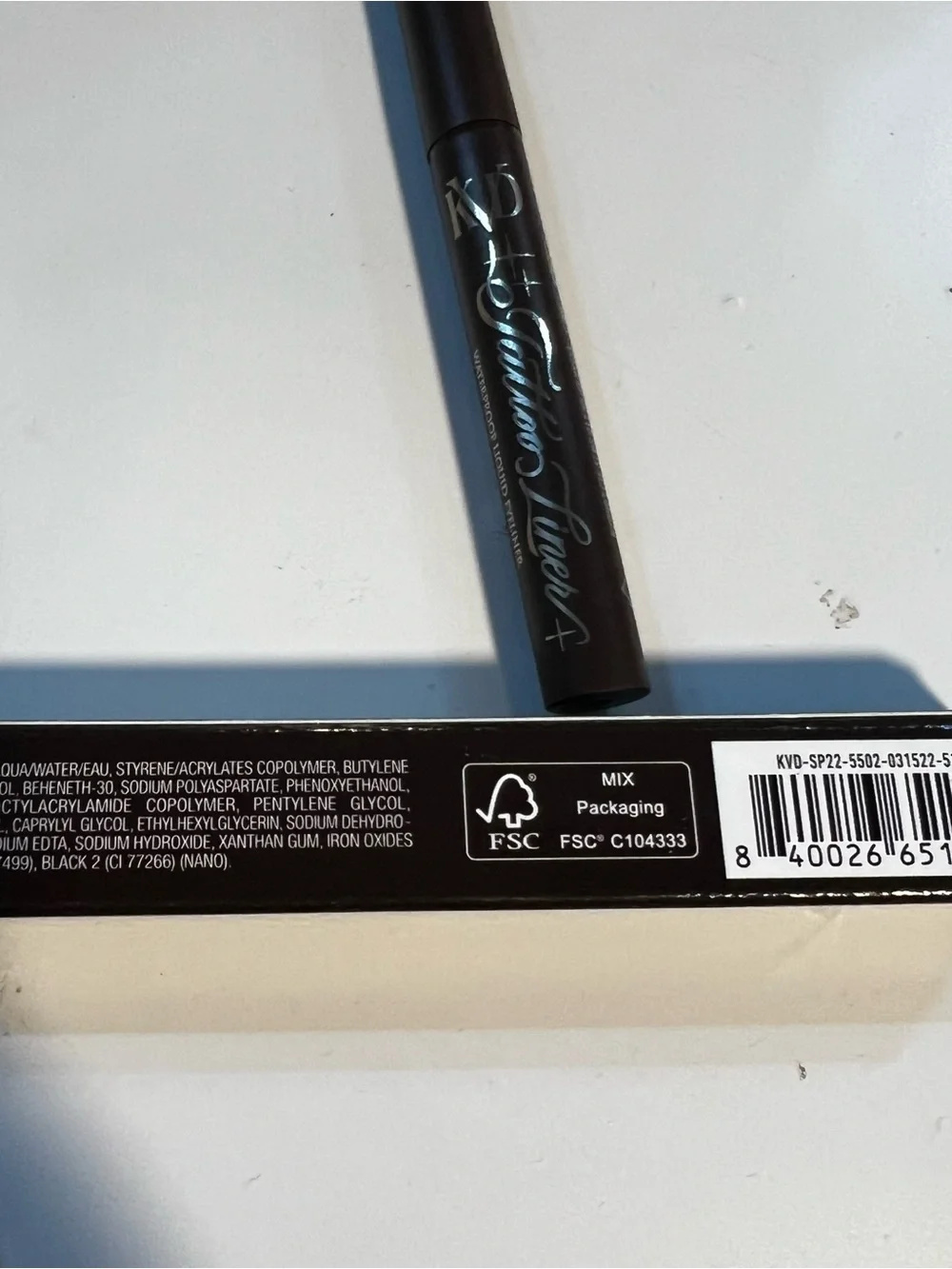 KVD Tattoo Liner Waterproof Liquid Eyeliner Mad Max Brown 20 MINI 0.2mL New
